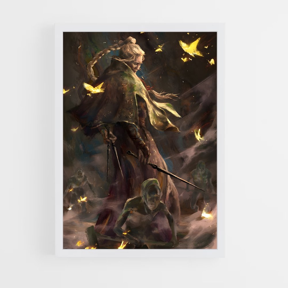 Poster Lady butterfly – affiche Sekiro (vue 3)